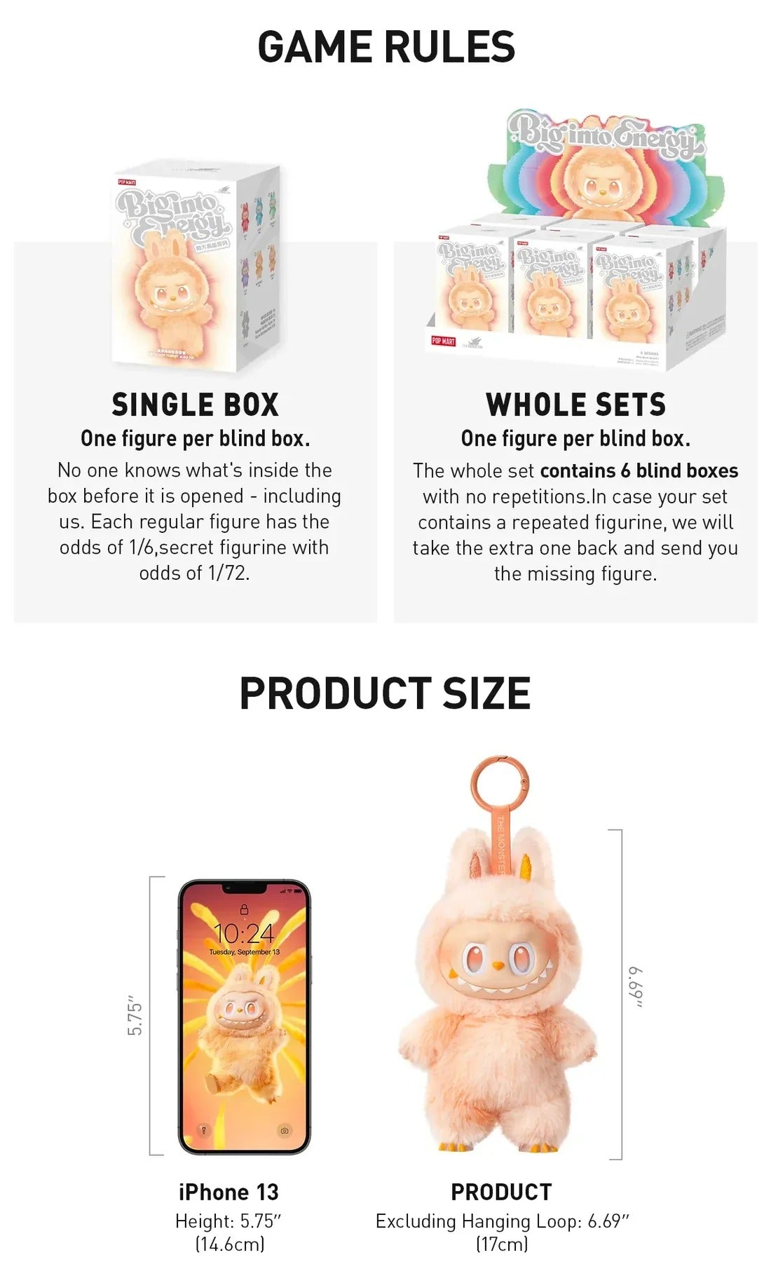 PRE ORDER - Labubu Big Into Energy V3-Bubulands